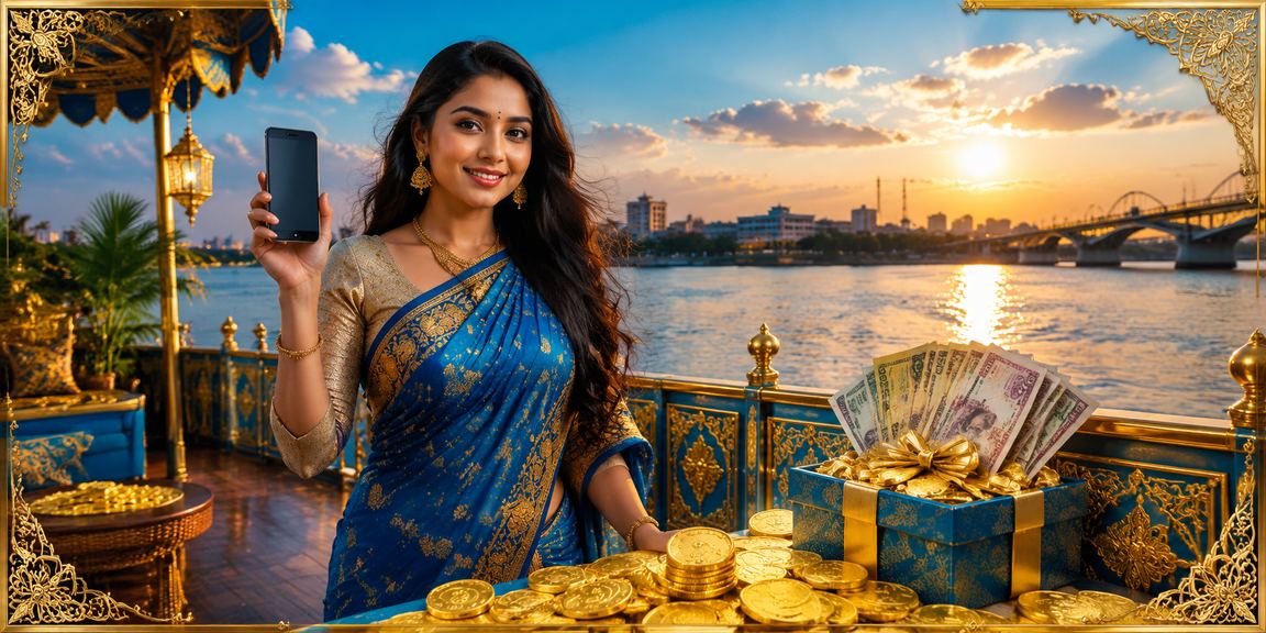 মোবাইলে ক্যাসিনো খেলার দৃশ্য